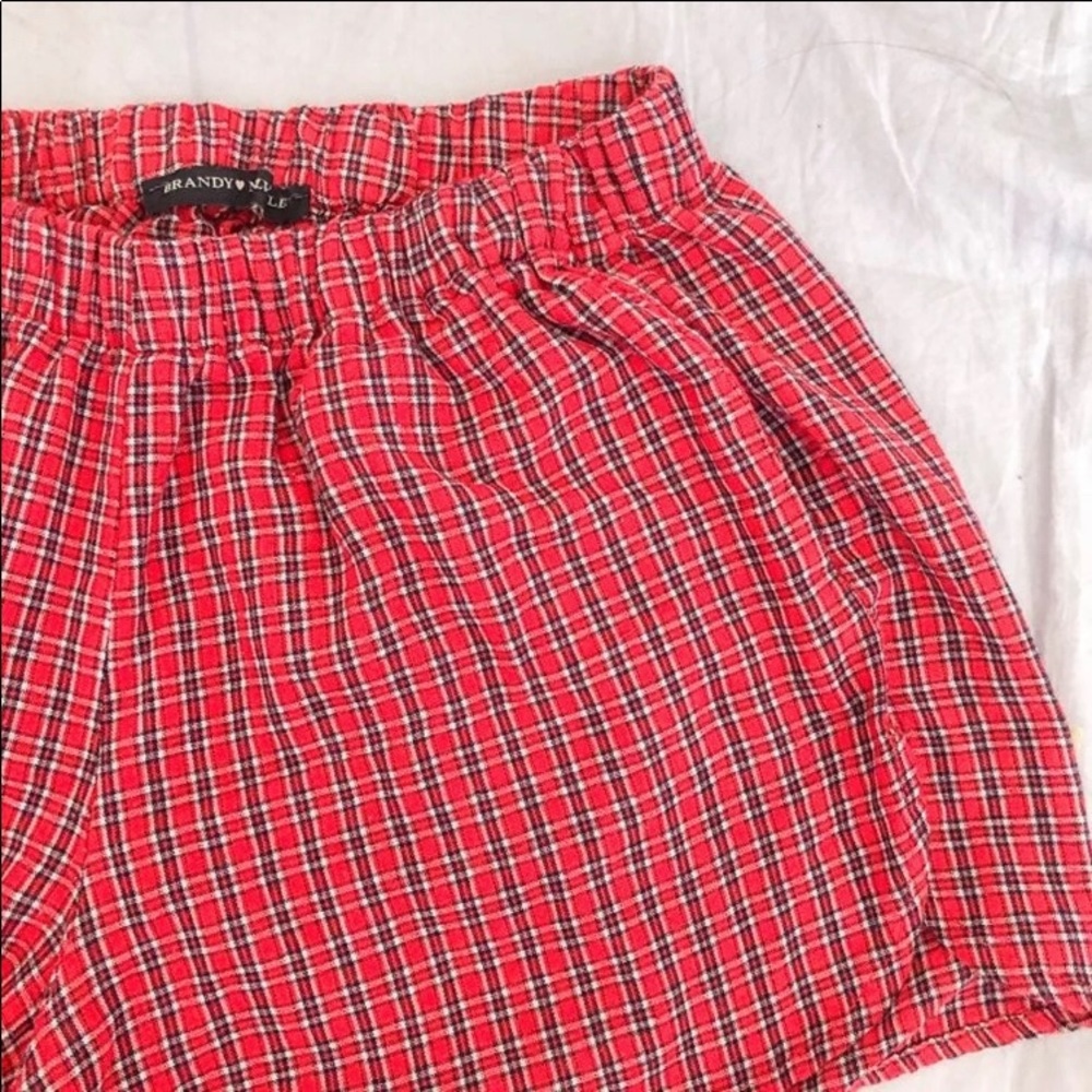 SOLD ON I N S T A brandy melville red logan shorts